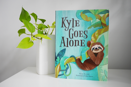 Kyle Goes Alone, three toed sloth, kid lit, sloth book, Ashley Barron, Jan Thornhill, owlkids